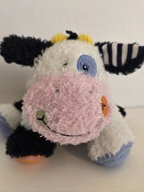 Mary Meyer Cheery Cheeks Plush Patchwork Cow 7” Cowlossal Carefree Cheeky Rare